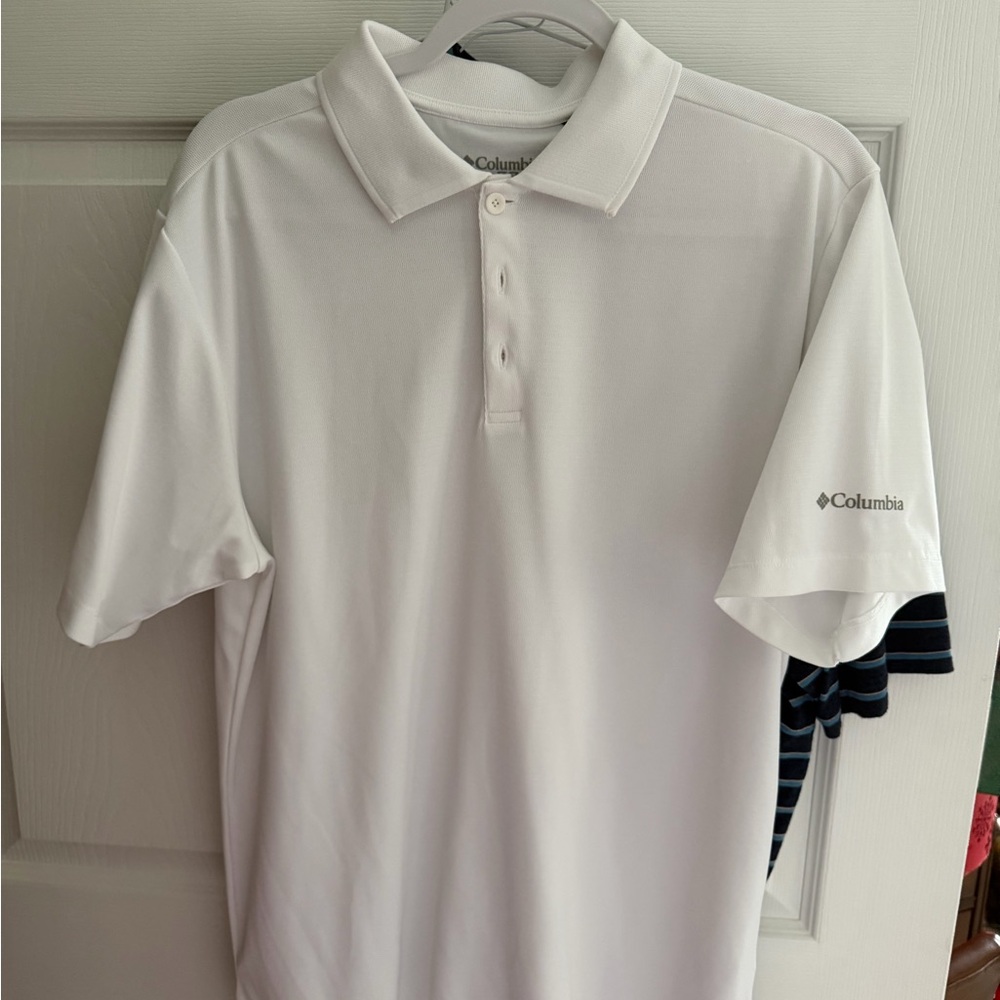 Columbia Men's Classic White Polo Shirt